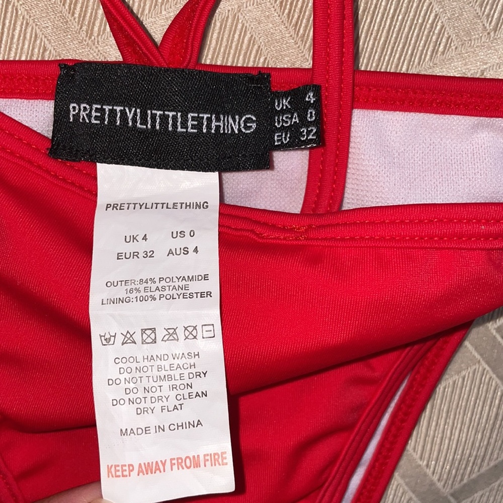 Red PrettyLittleThing Bikini Set - Picture 2 of 3